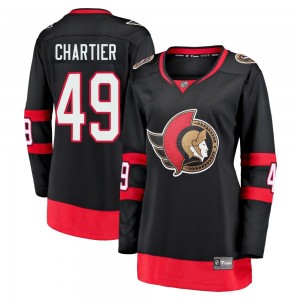 Women's Fanatics Branded Ottawa Senators Rourke Chartier Black Breakaway 2020/21 Home Jersey - Premier