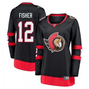 Women's Fanatics Branded Ottawa Senators Mike Fisher Black Breakaway 2020/21 Home Jersey - Premier