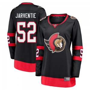 Women's Fanatics Branded Ottawa Senators Roby Jarventie Black Breakaway 2020/21 Home Jersey - Premier