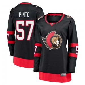 Women's Fanatics Branded Ottawa Senators Shane Pinto Black Breakaway 2020/21 Home Jersey - Premier
