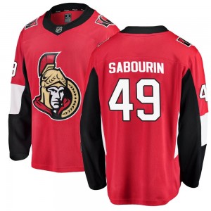 Youth Fanatics Branded Ottawa Senators Scott Sabourin Red Home Jersey - Breakaway
