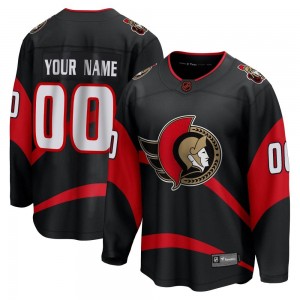 Youth Fanatics Branded Ottawa Senators Custom Black Custom Special Edition 2.0 Jersey - Breakaway