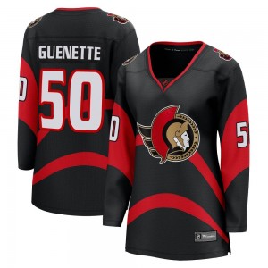 Women's Fanatics Branded Ottawa Senators Maxence Guenette Black Special Edition 2.0 Jersey - Breakaway
