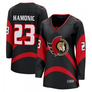 Women's Fanatics Branded Ottawa Senators Travis Hamonic Black Special Edition 2.0 Jersey - Breakaway