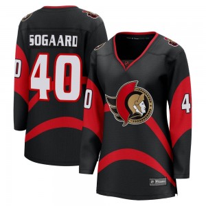 Women's Fanatics Branded Ottawa Senators Mads Sogaard Black Special Edition 2.0 Jersey - Breakaway