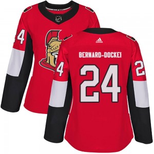 Women's Adidas Ottawa Senators Jacob Bernard-Docker Red Home Jersey - Authentic