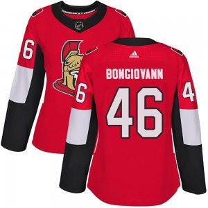 Women's Adidas Ottawa Senators Wyatt Bongiovanni Red Home Jersey - Authentic