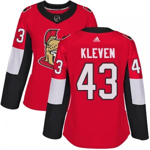 Women's Adidas Ottawa Senators Tyler Kleven Red Home Jersey - Authentic