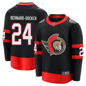 Men's Fanatics Branded Ottawa Senators Jacob Bernard-Docker Black Breakaway 2020/21 Home Jersey - Premier