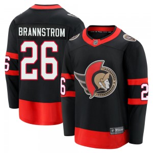 Men's Fanatics Branded Ottawa Senators Erik Brannstrom Black Breakaway 2020/21 Home Jersey - Premier