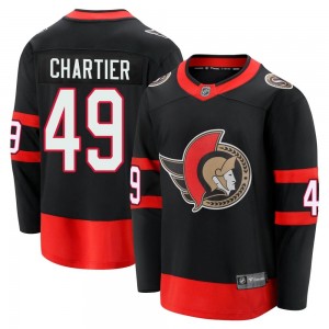Men's Fanatics Branded Ottawa Senators Rourke Chartier Black Breakaway 2020/21 Home Jersey - Premier