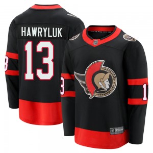 Men's Fanatics Branded Ottawa Senators Jayce Hawryluk Black Breakaway 2020/21 Home Jersey - Premier
