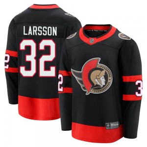 Men's Fanatics Branded Ottawa Senators Jacob Larsson Black Breakaway 2020/21 Home Jersey - Premier