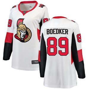 Women's Fanatics Branded Ottawa Senators Mikkel Boedker White Away Jersey - Breakaway