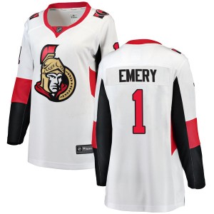 Women's Fanatics Branded Ottawa Senators Ray Emery White Away Jersey - Breakaway