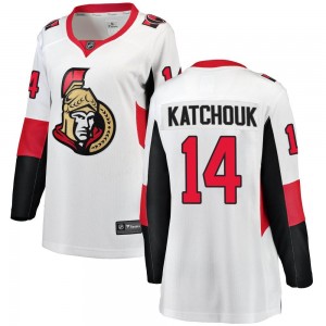 Women's Fanatics Branded Ottawa Senators Boris Katchouk White Away Jersey - Breakaway