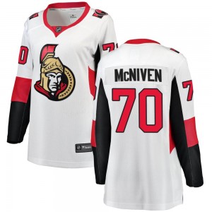 Women's Fanatics Branded Ottawa Senators Michael McNiven White Away Jersey - Breakaway