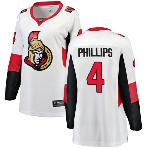 Women's Fanatics Branded Ottawa Senators Chris Phillips White Away Jersey - Breakaway