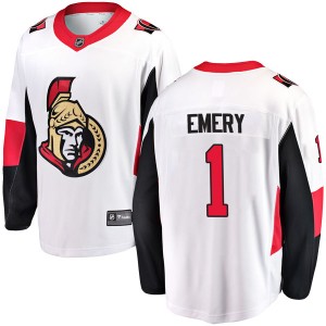 Youth Fanatics Branded Ottawa Senators Ray Emery White Away Jersey - Breakaway