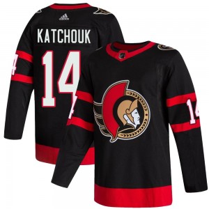 Youth Adidas Ottawa Senators Boris Katchouk Black 2020/21 Home Jersey - Authentic