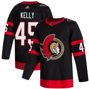 Youth Adidas Ottawa Senators Parker Kelly Black 2020/21 Home Jersey - Authentic