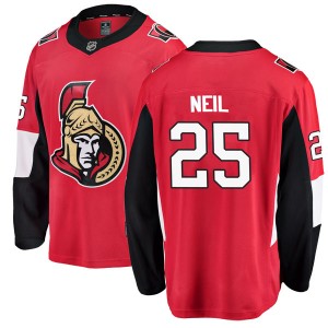 Men's Fanatics Branded Ottawa Senators Chris Neil Red Home Jersey - Breakaway