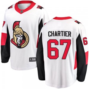 Men's Fanatics Branded Ottawa Senators Rourke Chartier White Away Jersey - Breakaway