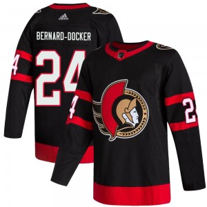 Men's Adidas Ottawa Senators Jacob Bernard-Docker Black 2020/21 Home Jersey - Authentic