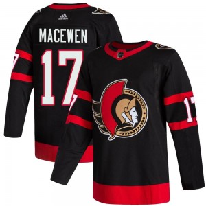 Men's Adidas Ottawa Senators Zack MacEwen Black 2020/21 Home Jersey - Authentic
