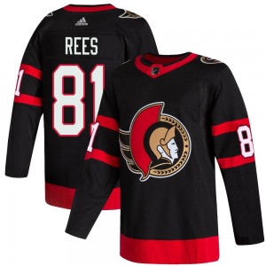 Men's Adidas Ottawa Senators Jamieson Rees Black 2020/21 Home Jersey - Authentic