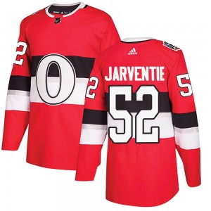 Youth Adidas Ottawa Senators Roby Jarventie Red 2017 100 Classic Jersey - Authentic