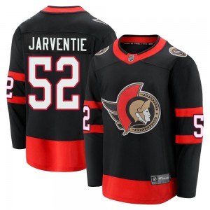 Youth Fanatics Branded Ottawa Senators Roby Jarventie Black Breakaway 2020/21 Home Jersey - Premier